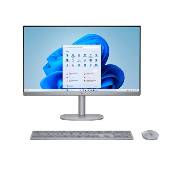 COMPUTADOR DESKTOP HP AIO 27" FHD U7-155H TOUCH 300NITS OMNI X 32G 1TB SSD W11H PRATA