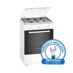FOGÃO BOSCH 60CM GAS SERIE 2 FORNO GAS BRANCO/ESMALTE