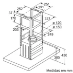 EXAUSTOR BOSCH 90CM SERIE 4 INOX ILHA - Image 6
